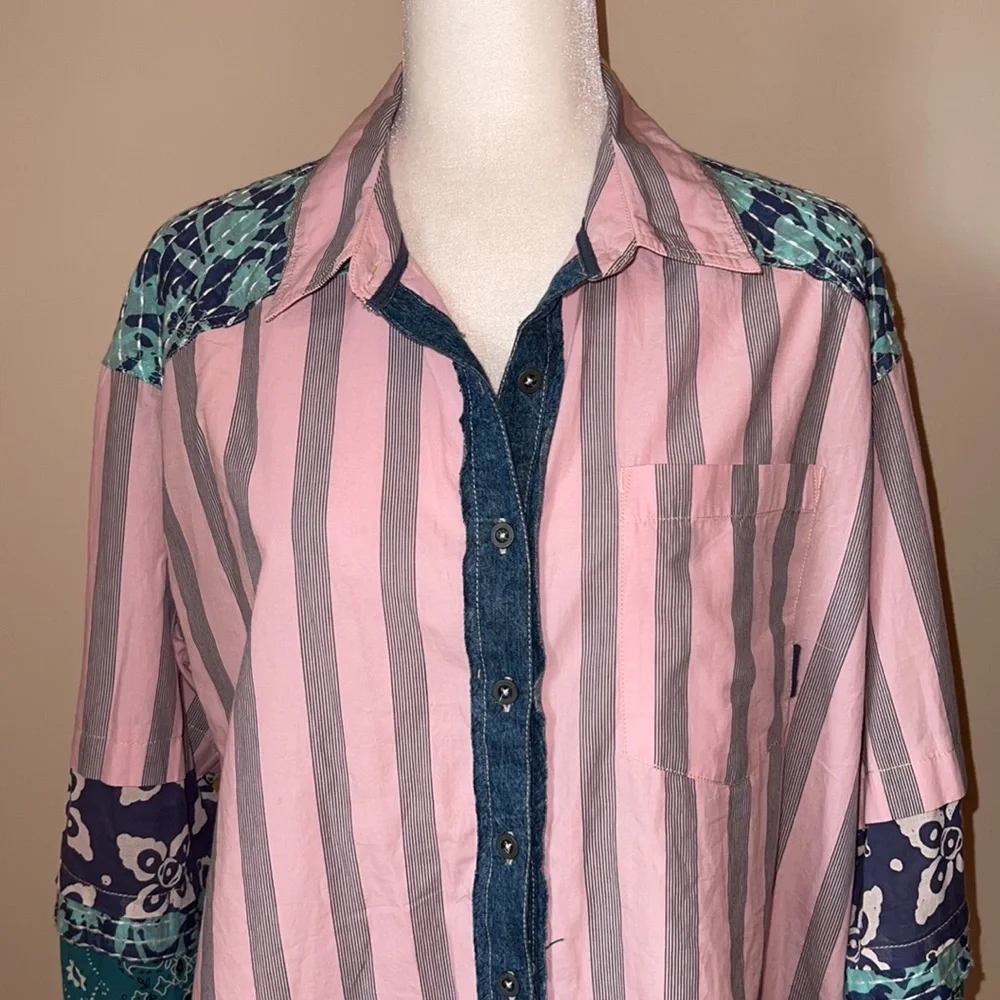 Free People Wild Dunes Stripe Shirt - Picture 6 of 16
